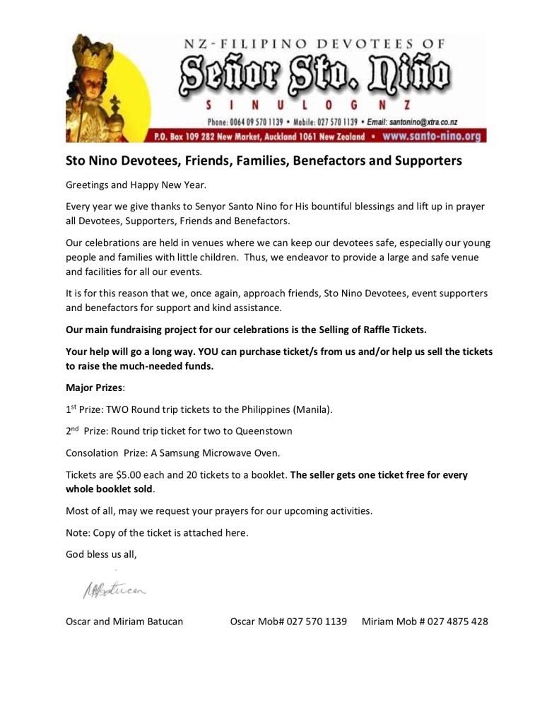 Sinulog 2020 Raffle