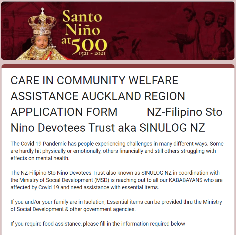 Sinulog Welfare Assistance