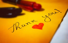 Message of Thanks